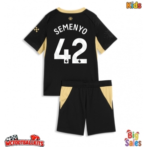 Manchester City Antoine Semenyo #42 Replica Away Stadium Kit for Kids 2026-27 Short Sleeve (+ pants)